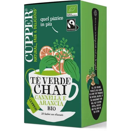 Tè Verde Chai Cannella/Arancia Bio 20 Filtri 35g